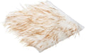 PATIKIL 12" Locker Rug, Small Area Rug Mini Faux Fur Rugs Small Locker Carpet Soft Fluffy Tiny Photography Props Square for Nail Photo Tabletop Background Picture Decoration, Beige