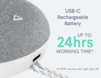 SNOOZ Go 2 Travel White Noise Sound Machine - 12 Sounds, Rechargeable Bluetooth Speaker, Nightlight - Portable Sound Machine for Hotels, Sleep, Adults, Baby Registry, Kids, White Noise for Sleeping