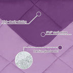 yescool Weighted Blanket (5 lbs, 36" x 48", Purple) Cooling Heavy Blanket for Sleeping Perfect for 40-60 lbs, Breathable Blanket with Premium Glass Bead, Machine Washable