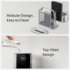 DREO 8L Smart Humidifier Large Room 600ft², HM717S, 80H Runtime Supersized Warm and Cool Mist Humidifiers for Bedroom Baby, 28dB Quiet Air Humidifier for Plants Indoor, Home, Whole House, Silver