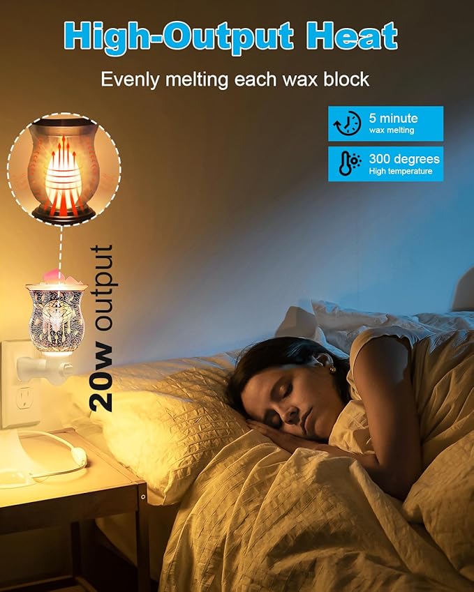 OuuKoo 20 Watt Himalayan Salt Lamp Bulbs, Rock Salt Night Light Bulbs with E12 Base for Salt Lamps, Scentsy Warmer Wax Diffuser, Dimmable, Warm White, High Temperature Resistance, 15 Packs