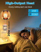 OuuKoo 20 Watt Himalayan Salt Lamp Bulbs, Rock Salt Night Light Bulbs with E12 Base for Salt Lamps, Scentsy Warmer Wax Diffuser, Dimmable, Warm White, High Temperature Resistance, 15 Packs