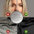 Silk Pillow Cases 2 Pack,Soft Breathable and Sliky Standard Size Pillow Cases Set of 2,Natural Mulberry Silk Pillowcase Set of 2 for Hair and Skin with Hidden Zipper (Black,20"X 26",2pcs)