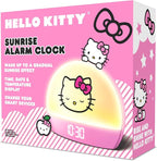 Hello Kitty Sunrise Alarm Clock - Multicolor Lights, USB Charging, LED Display, and Snooze Function Ages, 2 Pack