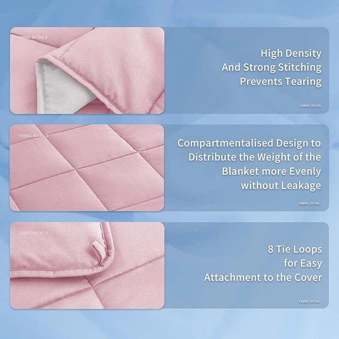 Topcee Weighted Blanket (20lbs 80"x87" King Size) Soft Cooling Heavy Blanket Sleeping, Apply to 190-210 lbs Body, Thick Breathable Blanket with Glass Bead, Easy Care