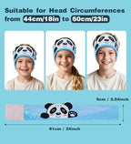 Toddler Headband Headphones Wireless, Kids Bluetooth Earphones for iPad, Safe Volume - Wired School Headphones with 3.5 MM Jack, Sleep Mask for Kids, Travel Accessories Gift for Boys & Girls (Panda)