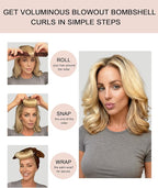 Littles Heatless Curls Overnight Rods Velvet Hair Curler to Sleep in No Heat Heatless Curling Iron Foam Sponge Flexi Rods Hair Rollers for Long Short Hair Care Styling Tools Brown