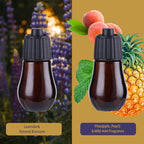 HAPPTWS Essential Oil Diffuser - Waterless Diffuser 3 Timer Settings Battery Powered for Bedroom Yoga Room Toilet Pet Room White