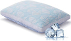 Sylvaris Shredded Memory Foam Cooling Soft Bamboo Viscose Pillow Queen Size, Adjustable Hypoallergenic Hotel Quality Bed Pillow for Side, Stomach or Back Sleeper, Oeko-TEX Certified