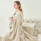 BEDELITE Fleece Blanket Linen Throw Blanket for Couch & Bed, Luxury Plush Cozy Fuzzy Blanket 50" x 70", Super Soft Warm Lightweight Fall Throw Blanket for Travel Camping
