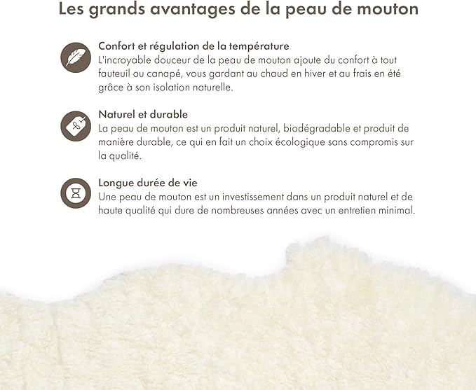 Nordic Sheep Real Sheepskin Rug Short Hair 2x3 ft | Bedside Rugs for bedrooms, Sofa, Chair or Dining Table | Each Sheepskin is Unique and Created by Nature | Small Fluffy Rug in White