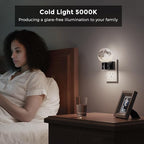 L LOHAS LED Night Lights Plug Into Wall, Plug in Night Light with Light Sensor, 0-100LM Brightness Adjustable, 3D Printing LED Light for Bedroom Birthday Gifts