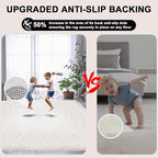 White Area Rugs 8x10 for Living Room, Large Fluffy Shag Rug for Bedroom, Kids Room Decor, Non-Slip Big Furry Plush Rug for Teen, Baby Nursery, Soft Fuzzy Cozy Carpets for Playroom, Modern Home Decor