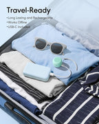 Sound Machine Flowtune White Noise Machine for Baby Adults, Mini Portable Sound Machine for Travel, 6H Timer, 18 Soothing Sleep Sounds Gift (Mint Green)
