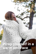 YnM Velvet Weighted Blanket, Handmade Chunky Knitted Design, Soft and Cozy, Temperature Regulating and Breathable, Machine Washable Throw for Sleep or Home Decor (White, 50x60 Inch, 10lbs)