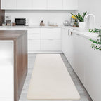 Softlife Washable Runner Rug for Bedroom Living Room, 2x6 Creamy White Soft Fluffy Hallway Runner Rug, Non-Slip Indoor Carpet for Kitchen Laundary Room Decor Entryway Bathroom