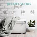 Elegant Comfort Throw Blanket, Reversible Sherpa Flannel, Ultra-Soft, Fuzzy, Cozy and Plush- All Season Lightweight Decorative Throw, 50 x 60 inches, Solid Sherpa Throw, Aqua