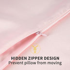 ZIMASILK 100% Pure Mulberry Silk Pillowcase for Hair and Skin Health,Soft and Smooth,Both Sides Premium Grade 6A Silk,600 Thread Count,with Hidden Zipper,1pc(Toddler 13''x18'',Pink)