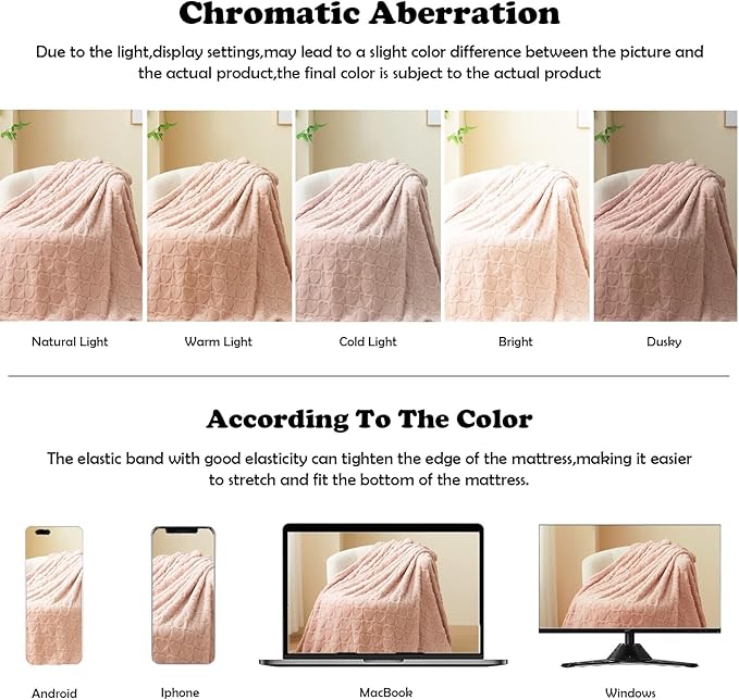 NEWCOSPLAY Super Soft Queen Blanket Dusty Pink Love Premium Silky Flannel Fleece 3D Heart Checkered Lightweight Bed Blanket All Season Use (Dusty Pink Love, Queen(90"x90"))