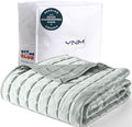 YnM Cooling Weighted Blanket for Adults, 20lbs Heavy Bed Throw Comforter with 100% PE Fabric, Ideal for Hot Sleepers or Summer Days(60x80 Inches for Queen/King Bed, 20 Pounds, Green)