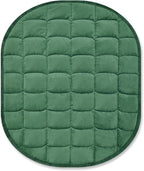 TONGDADA Weighted Lap Blanket 7lbs for Adult,Perfect for Relaxation, Lounging, Napping, Sleeping & Travel,Luxury Minky Weighted Body Blanket,Weighted Throw Blanket-Dark Green Minky, 29" x 24"