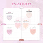lilybyred Luv Beam Glow Veil | Korean Heart-Shaped Highlighter, Illuminating Shimmer, Radiant Glow, Silky Powder Texture, Buildable & Blendable, Lightweight & Long-Lasting, 0.11 oz. (03 Sugar Beam)