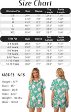 Girls & Womens Satin Pajamas Set, Silk Button-Down Sleepwear 2 Piece Nightwear, 3 Years - Women XXL