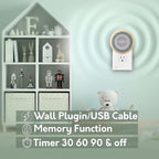 (3 Pack) Calm Me White Noise Machine for Office Privacy & Noise Canceling, Plug in Wall Sound Machine for Therapy Office Used in Hospitals Clinics & Spas, 20 Soothing Natural Sounds, Compact Design.