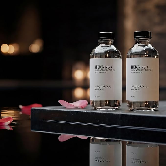 Hotel Diffuser Oil Inspired by The Hilton No.3 Scent - Premium Fragrance Oil No. SA61089182 for Ultrasonic and Waterless Diffusers - 250 mL, 8fl oz