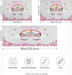 Cute Unicorn Girl Print Satin Pillowcase for Hair and Skin, Unicorn and Pink Flowers Silk Pillow Case with Envelope Closure, Queen Size 20x30 inches, White, 1 PC
