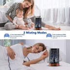 Oil Diffuser with Essential Oils Set – Aromatherapy Diffuser 150ml with 6 Essential Oils Set, Diffuser for Essential Oils, Auto Off Protection 7 Colors Night Light Gifts for Mom(Diffuser & Oils Set)