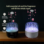Jellyfish Humidifier Diffuser, 280ml Essential Oil Diffuser with Remote, 7 Color Lights, Quiet Ultrasonic Cool Mist Humidifier for Home, Office, Nursery, Auto-Off (Black)