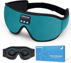 Sleep Headphones, 3D Bluetooth Sleep Mask, Washable Sleeping Headphones with Ultra Thin Stereo Speakers Microphone Hands Free for Insomnia Travel
