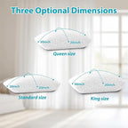Cooling Pillows for Sleeping 2 Pack, Standard Size Adjustable Shredded Memory Foam Pillows, Firm Bed Pillows for Side, Back, Stomach, Hot Sleepers, Cold Pillow for College Dorm Room