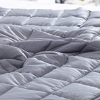 Waowoo Weighted Blanket Adult, 20lbs 60"x80" Blanket for Deeper Sleep,Material with Glass Beads(Dark Grey)