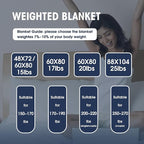 yescool Weighted Blanket for Adults (17 lbs, 60" x 80", Pink Grey) Cooling Heavy Blanket for Sleeping Perfect for 160-180 lbs, Queen Size Breathable Blanket with Premium Glass Bead, Machine Washable