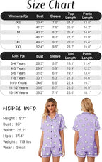 Girls & Womens Satin Pajamas Set, Silk Button-Down Sleepwear 2 Piece Nightwear, 3 Years - Women XXL