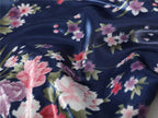 Women's Satin Robes Floral Bridesmaid Robes Short Silk Kimonos Sleepwear