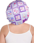 Double Layer Satin Bonnet with Detachable Eye Mask Night Cap for Curly Braids Hair Reduces Frizz Locks in Moisture