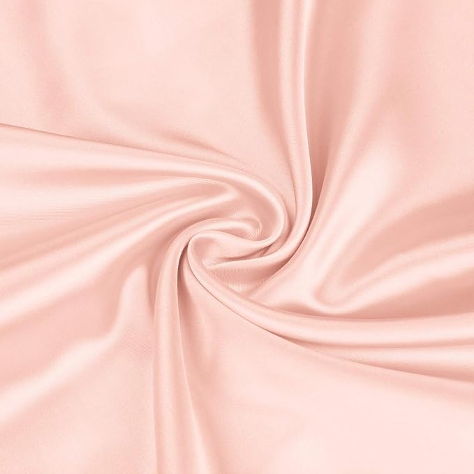 BEDELITE Satin Body Pillow Cover, Super Soft and Cooling Body Pillow Pillowcase for Hair and Skin, Breathable Silky Full Long Pillowcase Cover(20"x54", Coral)