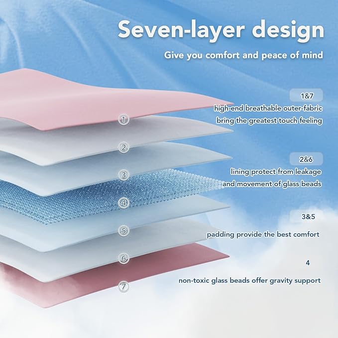 Topcee Weighted Blanket for Adults (10 lbs, 48" x 72") Twin Size Soft Cooling Heavy Blanket Sleeping, Apply to 90-110 lbs Body, Thick Breathable Blanket with Glass Bead, Easy Care