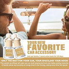 HoogaLife Car Air Freshener Diffuser 2 Pack Hanging Air Freshener Diffuser - Strawberry Pound Cake Fragrance Oil Air D iffuser for Car, 45+ days Long Lasting Fragrance Made in USA (S44)