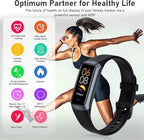 Fitness Tracker with 24/7 Heart Rate, Blood Oxygen Blood Pressure Sleep Monitor, Activity Trackers 5 ATM Waterproof,Step Calorie Counter Pedometer Health Smart Watch for Women Men