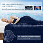 Topcee Weighted Blanket for Adults (20lbs 60"x80"), Minky Dots Heavy Blanket for 190-210lbs Sleeping, Soft, Cozy and Cooling Weighted Throw Blankets, Machine Washable, Blue