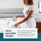 Homedics Sleep Better Portable Sound Machine,Night Light,12 Soothing Sounds Including White Noise,Rain & Thunderstorm,Ultra-Portable Design,Auto-Off Timer,Ideal for Travel &Baby Sleep,Cream,Pack of 3