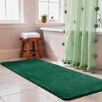 Andecor Shag Runner Rug for Bedroom Living Room, 2x6 Green Washable Fluffy Hallway Runner Area Rugs for Kitchen Boys Girls Kids Room Home Decorations Carpet