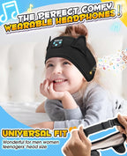 Kids Headphones Headband Toddler, Baby for ipad, Bluetooth Toddler Headphones with Wired Playback 3.5 MM Jack,Airplane Travel Essentials for Boys & Girls