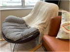 Blagic Knitted Throw Blanket for Couch Soft Farmhouse Boho Throw Blanket with Tassels Home Decorative Lightweight Throw Blankets,White Throws for Bed/Chair/Sofa, Pineapple Textured,60" W x 80" L
