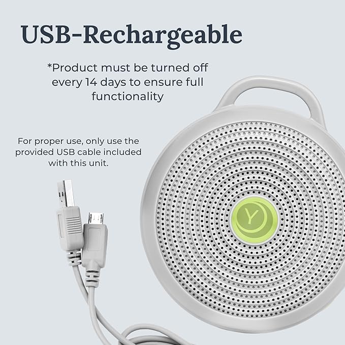Yogasleep Hushh Portable White Noise Sound Machine for Baby - 2 Pack - 3 Natural Sounds with Volume Control, Compact Size, Noise Canceling for Sleep Aid, Office Privacy, & Meditation, Registry Gift