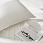 White King Size Satin Pillowcases Set of 2 for Hair and Skin,White Silk Pillowcase Breathable Pillowcase with Envelope Closure